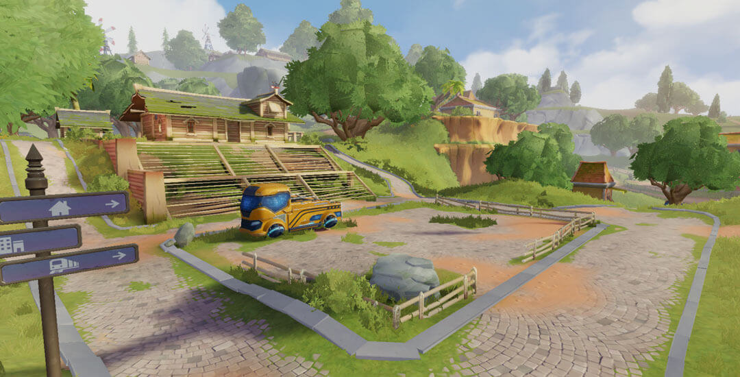 Sunset Manor, an official Creative Destruction map location